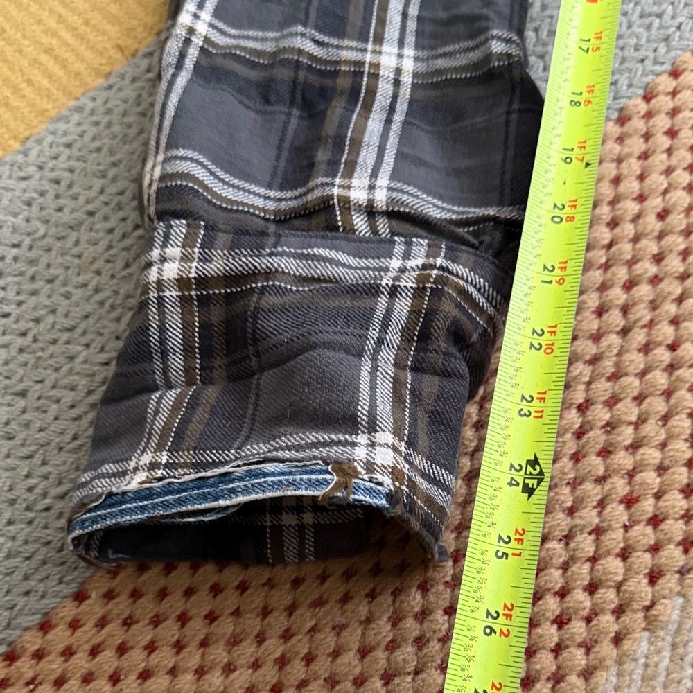 Greg Lauren Plaid Patchwork Casual Button Down Sh… - image 8